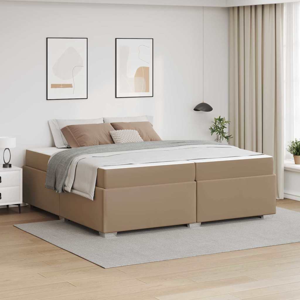 Bettrahmen Cappuccino 200 x 200 cm Stoff