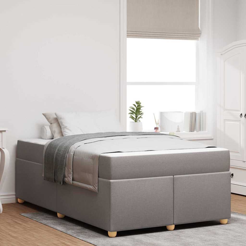 Bettrahmen Taupe 120 x 190 cm Stoff