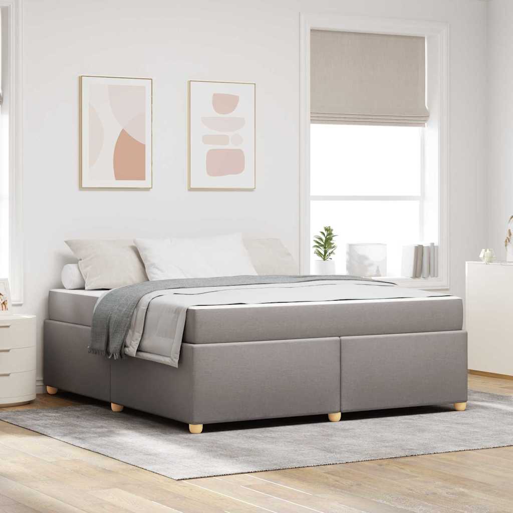 Bettrahmen Taupe 180 x 200 cm Stoff