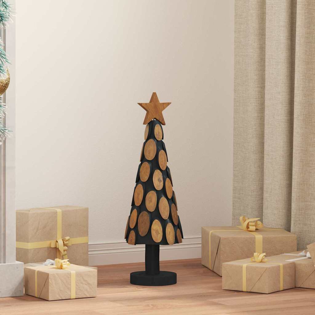 Weihnachtsbaum mit Ständer Braun 61 cm Massivholz Teak
