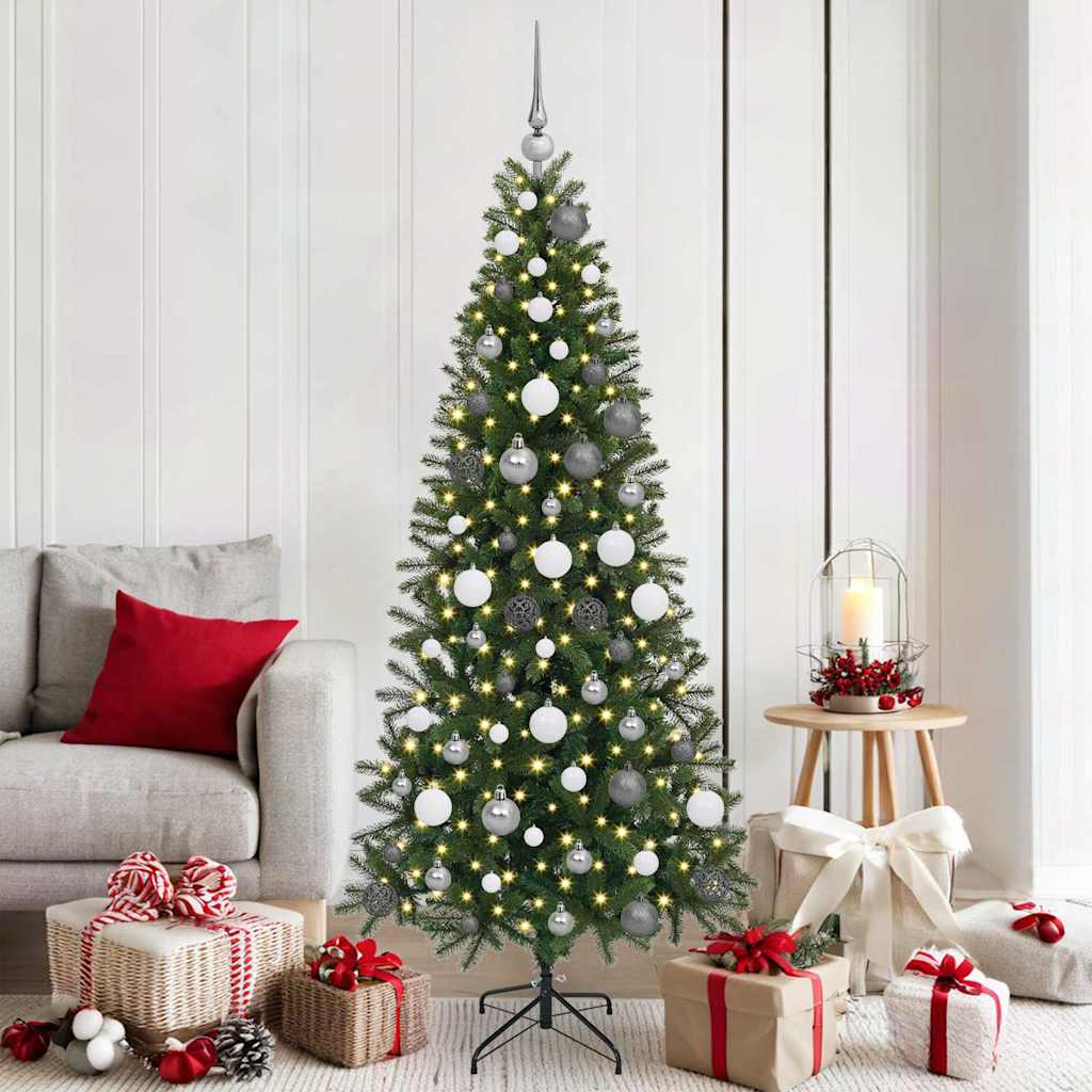 Künstlicher Weihnachtsbaum Grün 180 cm PE und PVC