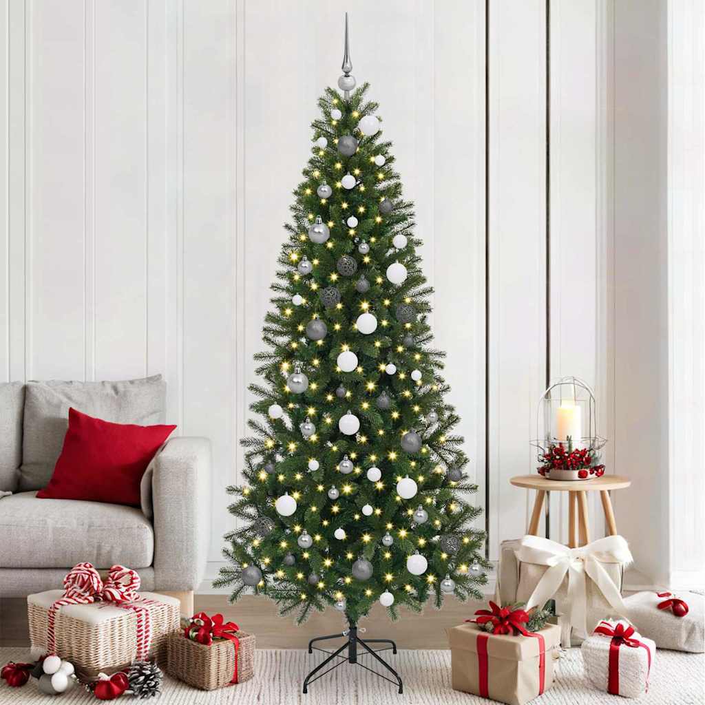 Künstlicher Weihnachtsbaum Grün 210 cm PE und PVC