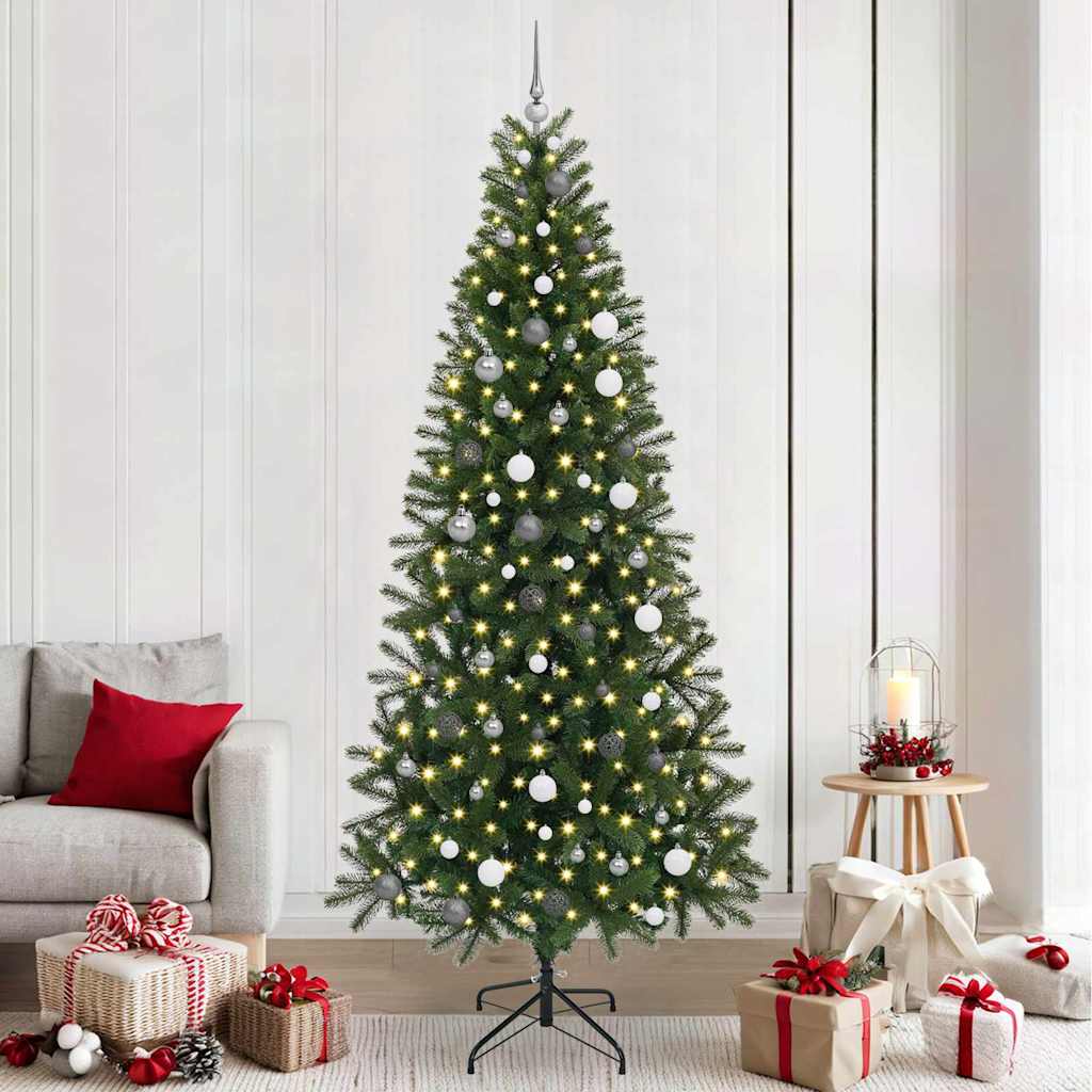 Künstlicher Weihnachtsbaum Grün 240 cm PE und PVC