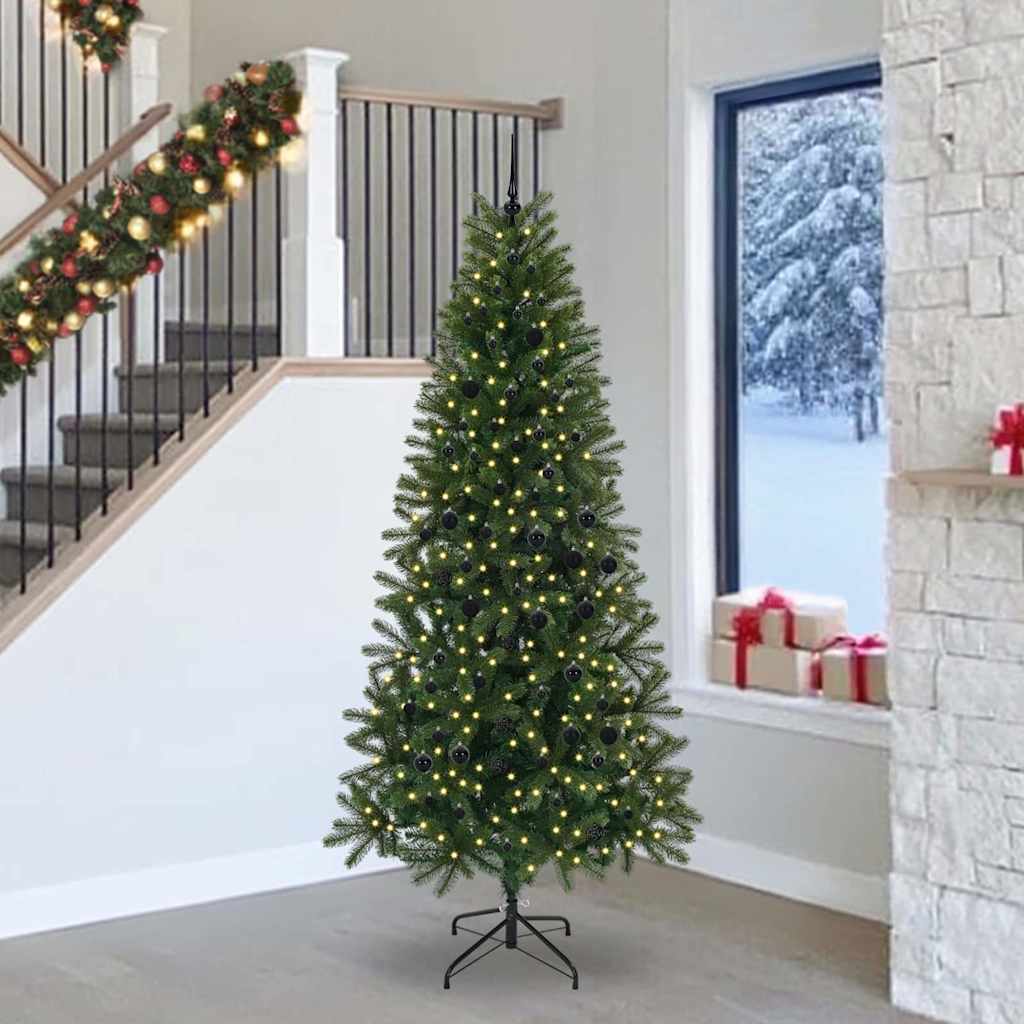 Künstlicher Weihnachtsbaum Grün 240 cm PE und PVC