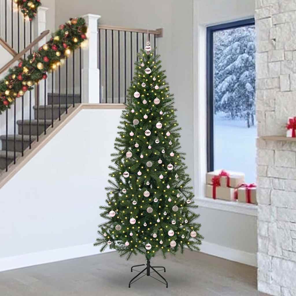 Künstlicher Weihnachtsbaum Grün 240 cm PE und PVC