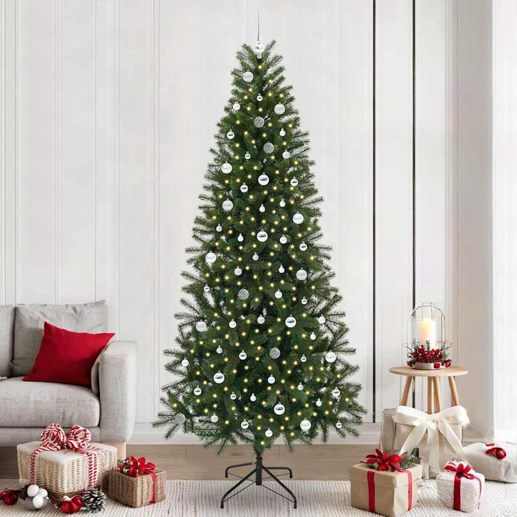 Künstlicher Weihnachtsbaum Grün 240 cm PE und PVC