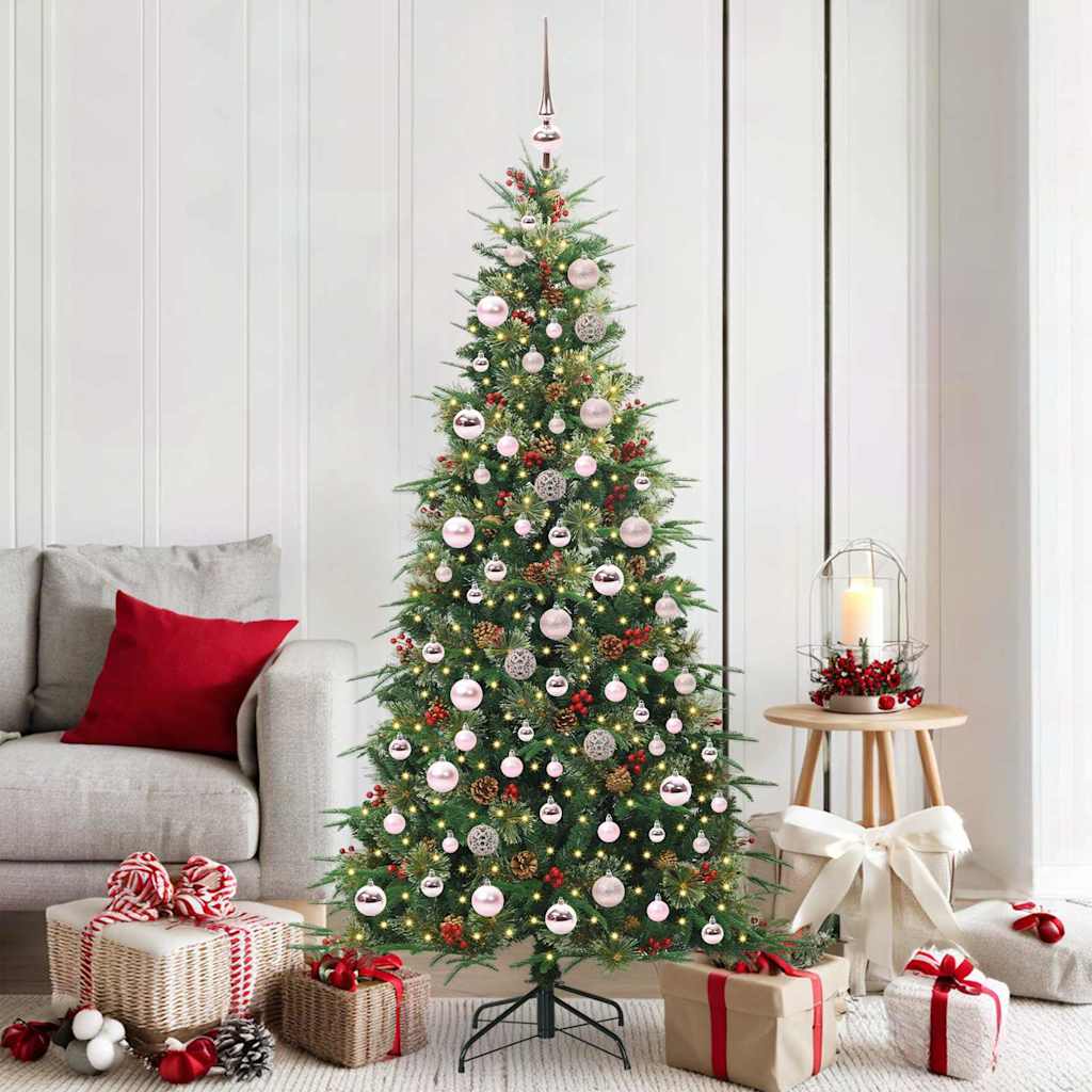 Künstlicher klappbarer Weihnachtsbaum Grün 180 cm PE und PVC
