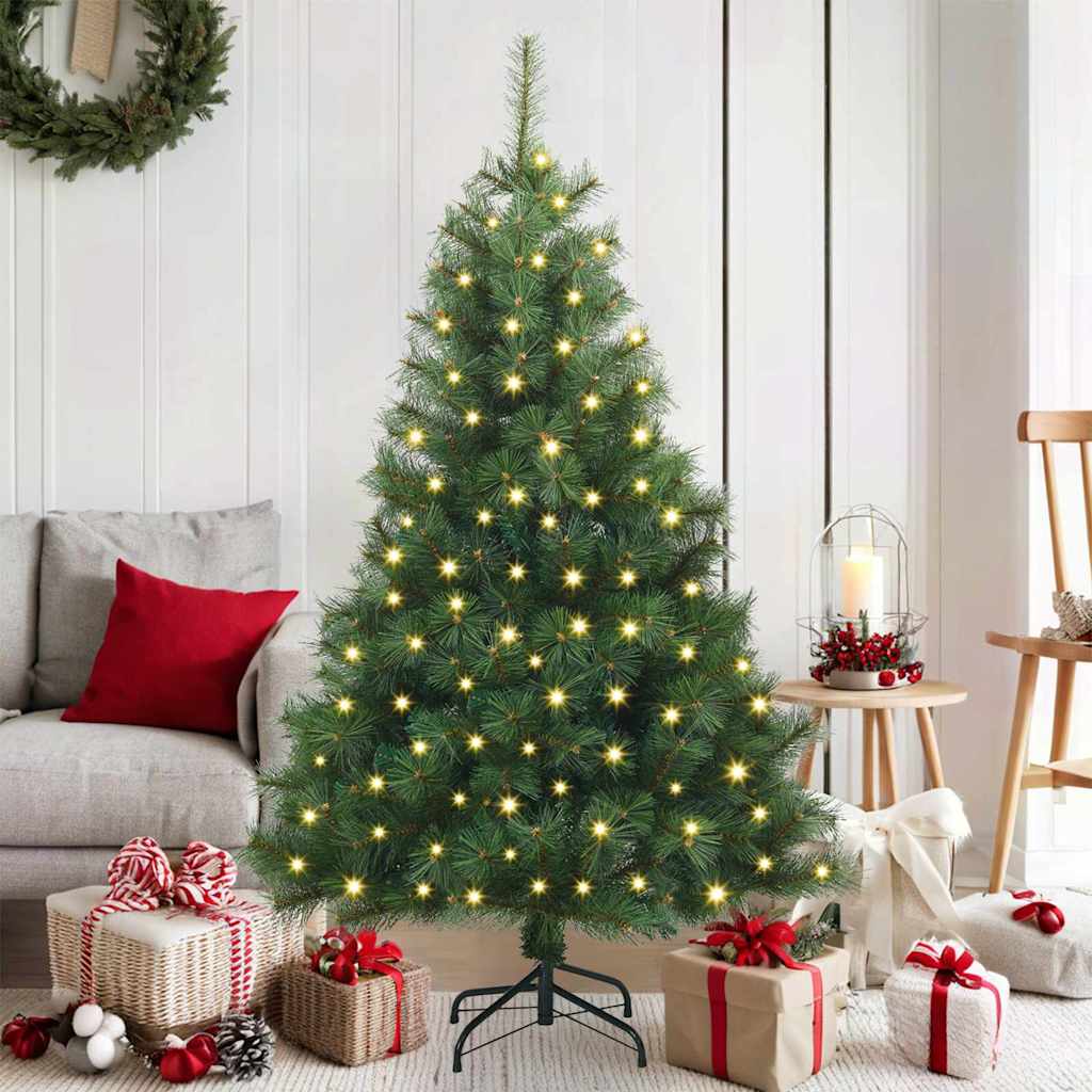 Künstlicher Weihnachtsbaum Grün 150 cm PE und PVC