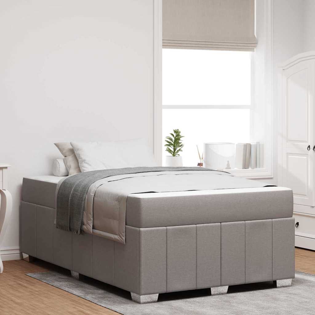 Bettrahmen Taupe 120 x 200 cm Stoff