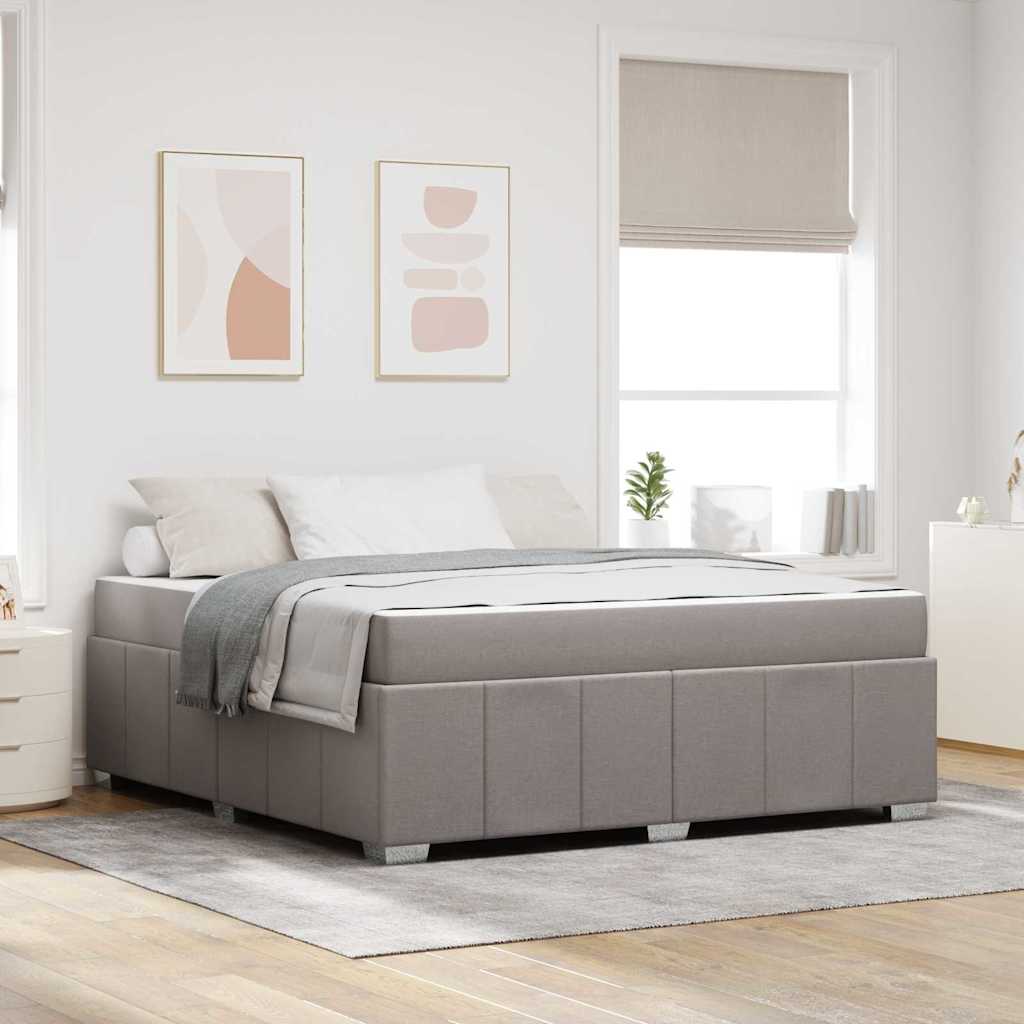 Bettrahmen Taupe 180 x 200 cm Stoff