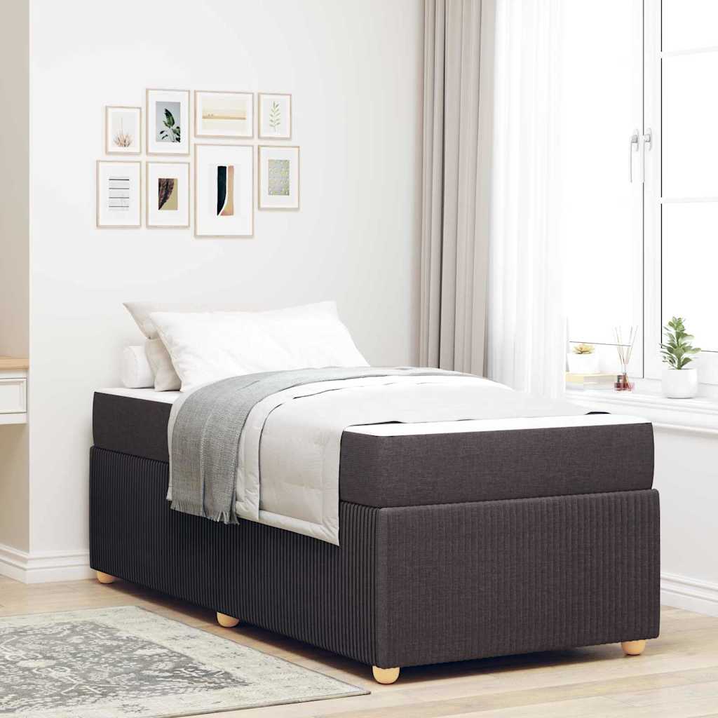 Bettrahmen Dunkelbraun 80 x 200 cm Stoff