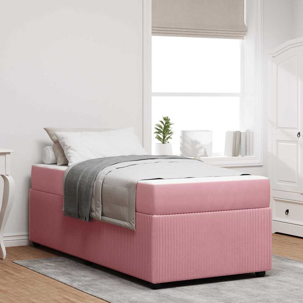 Bettrahmen Rosa 90 x 200 cm Stoff