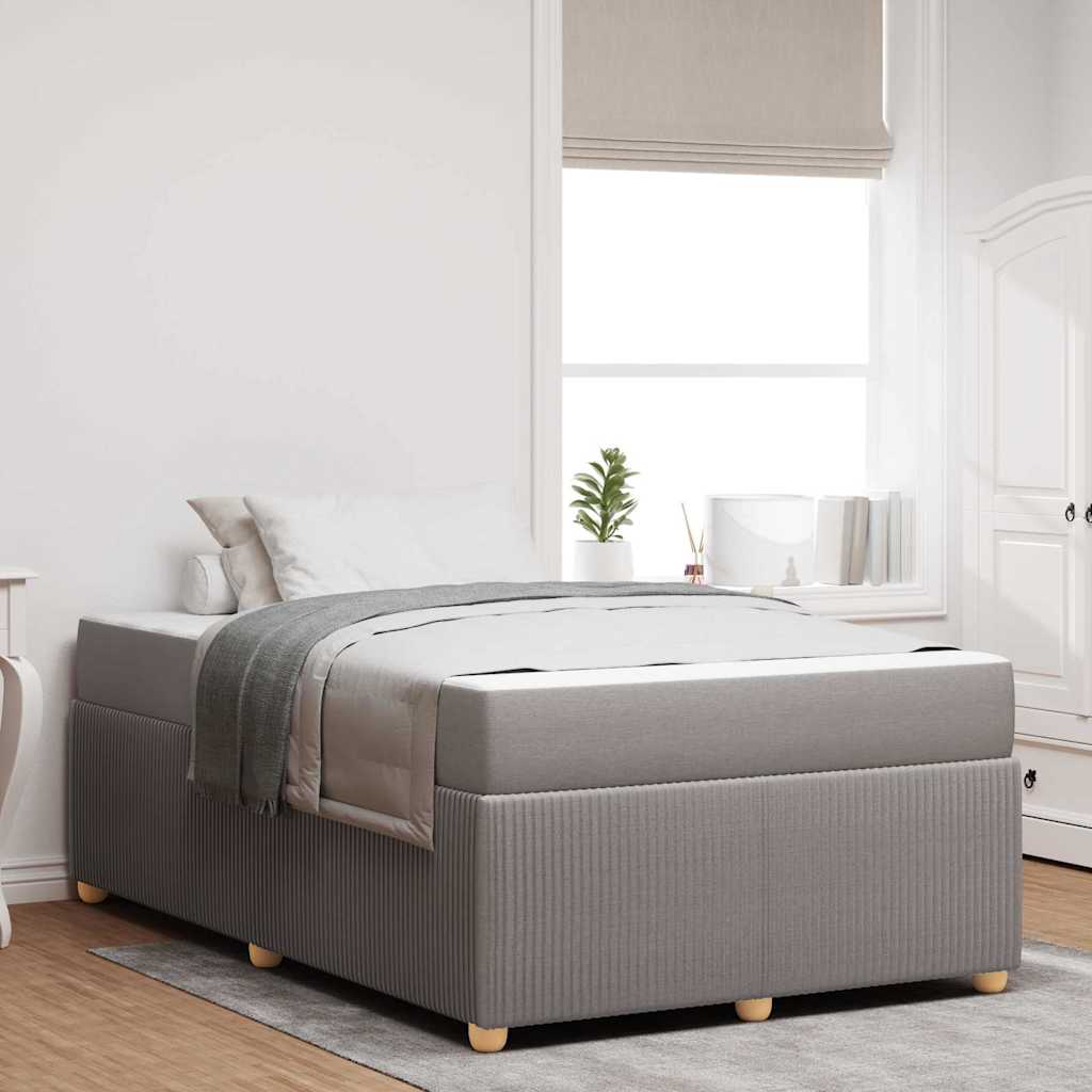 Bettrahmen Taupe 120 x 190 cm Stoff