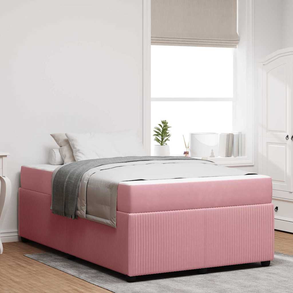 Bettrahmen Rosa 120 x 200 cm Stoff