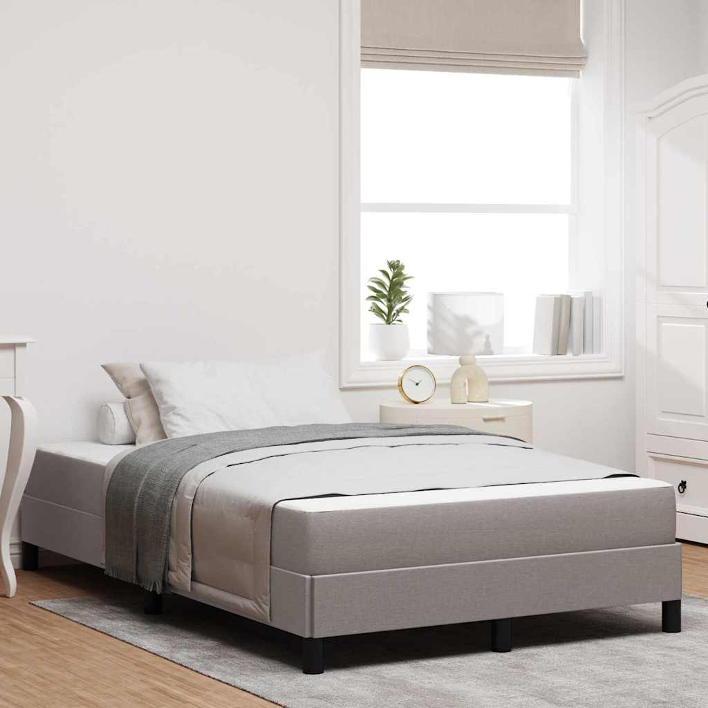 Boxspringbett Taupe 120 x 200 cm Stoff