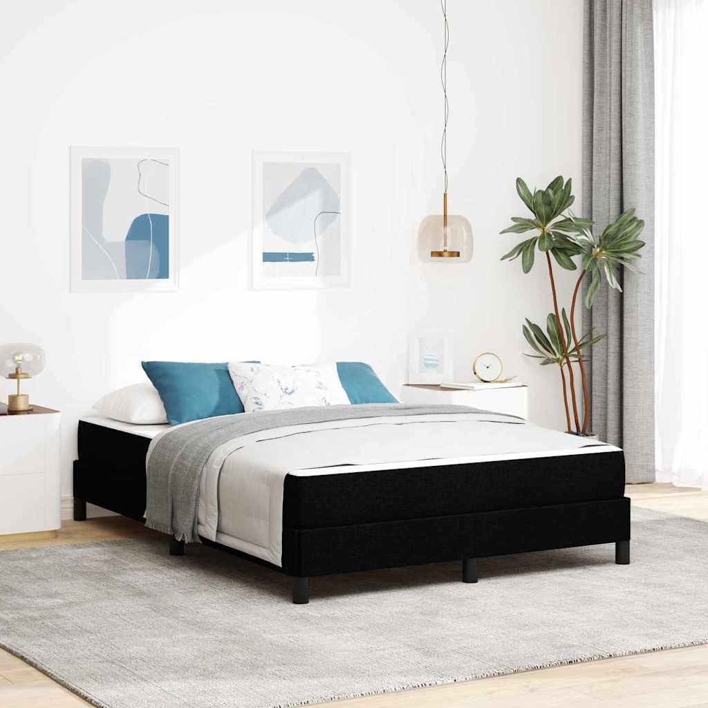 Boxspringbett Schwarz 140 x 200 cm Stoff