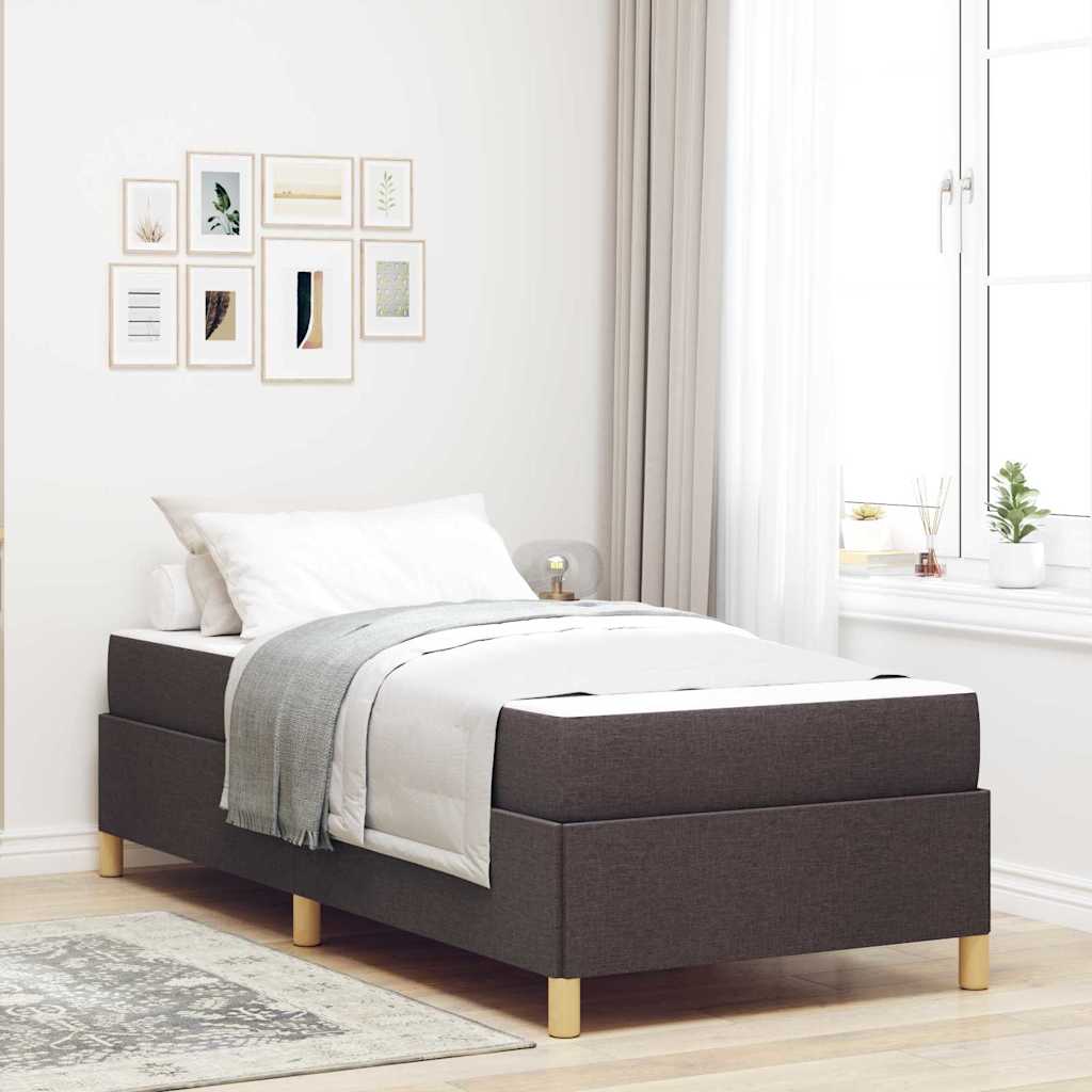 Bettrahmen Dunkelbraun 80 x 200 cm Stoff