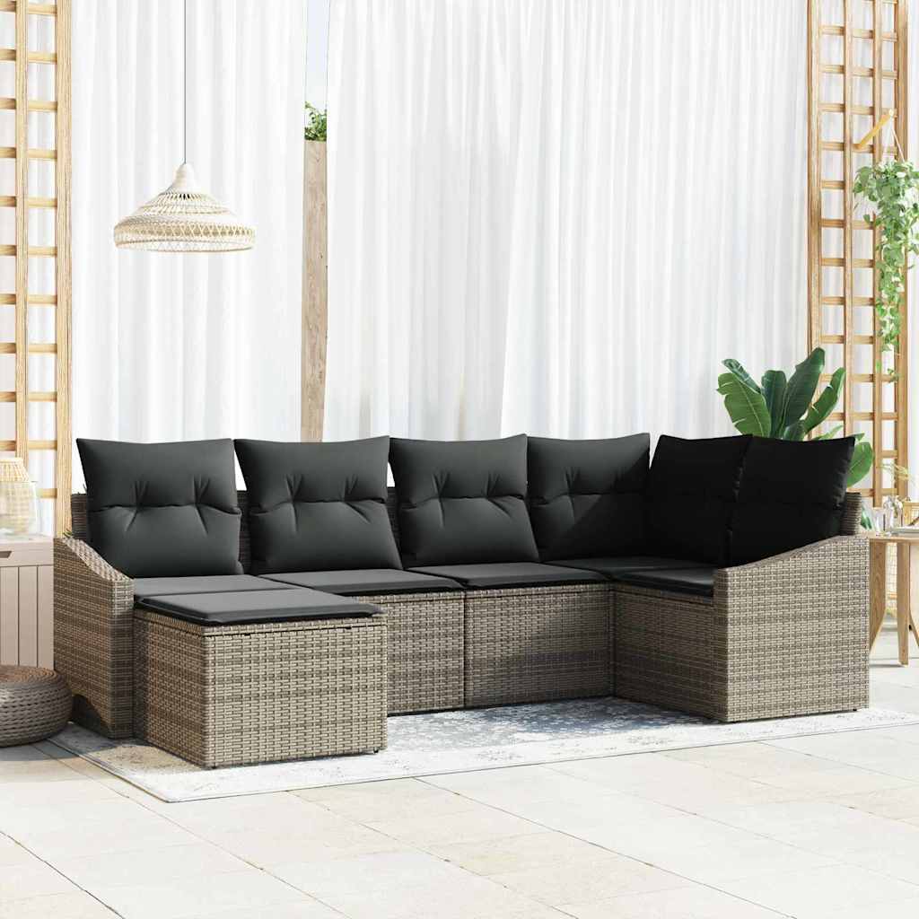 Garten Essgruppe 6 stk. Grau