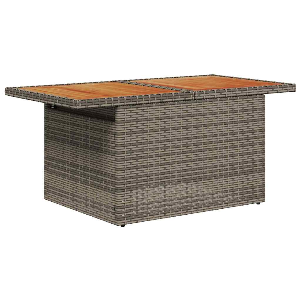 Garten-Sofa-Set 6 stk. Grau Poly Rattan