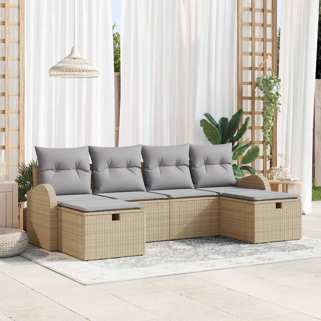 6 stk. Beige und Hellgrau