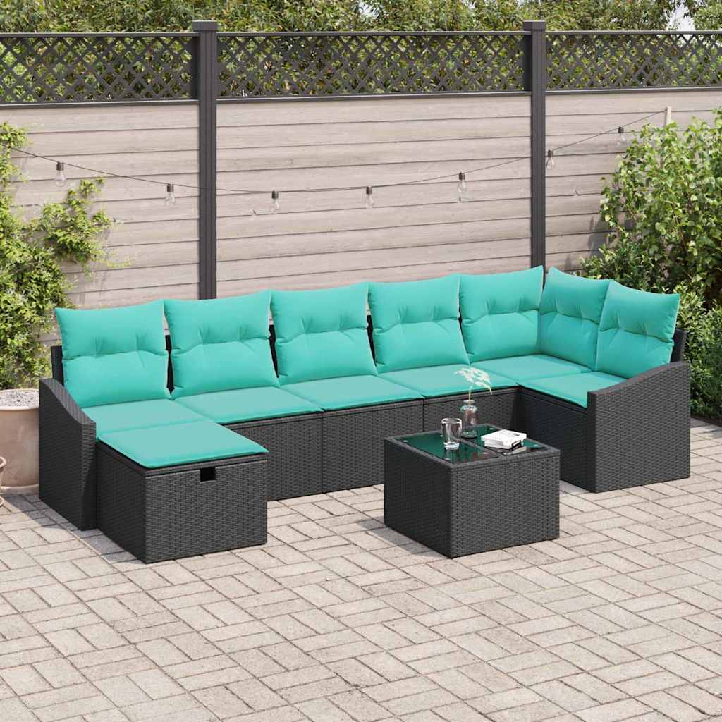 Sofa Set 8 stk. Poly-Rattan