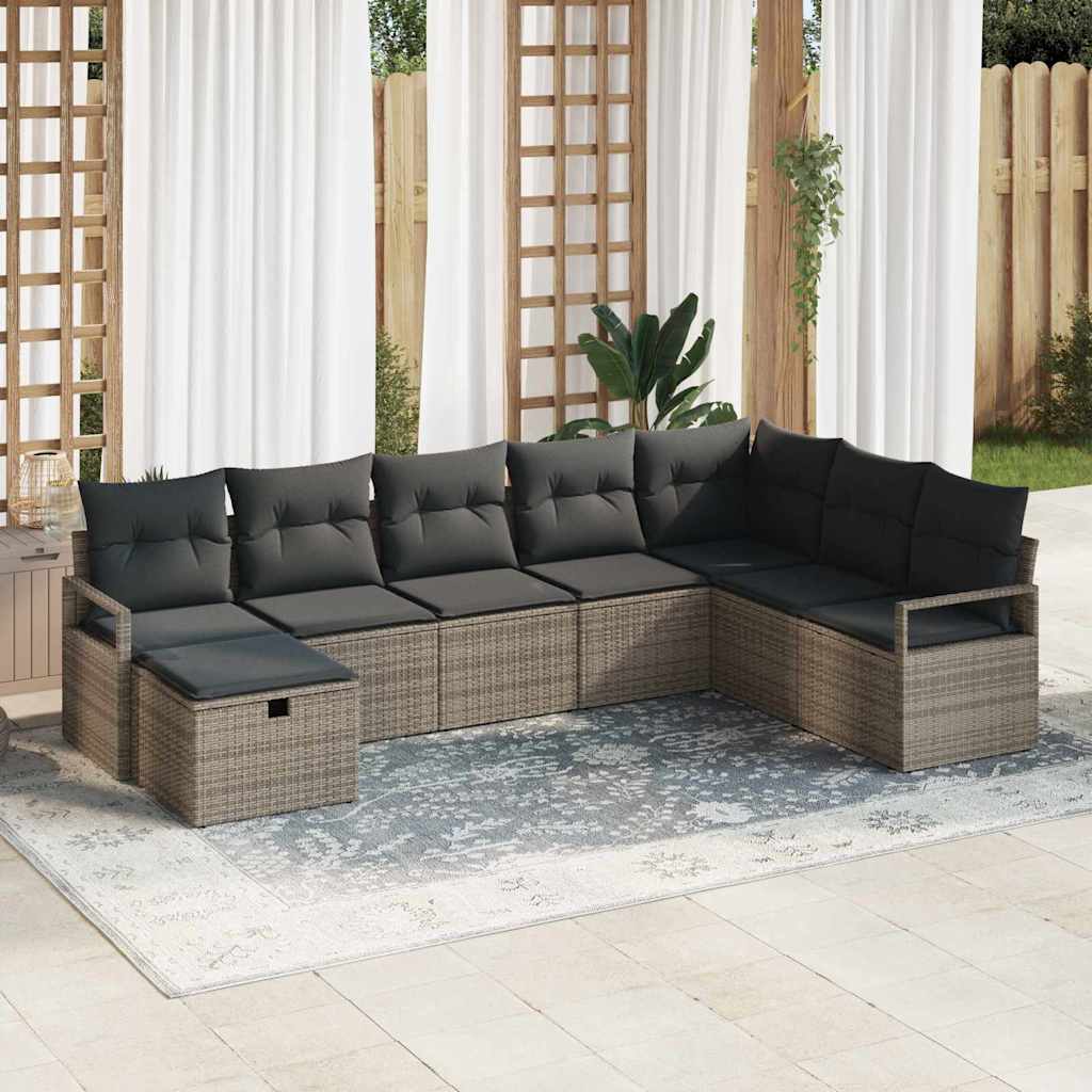 Sofa Set 5 stk. Poly-Rattan