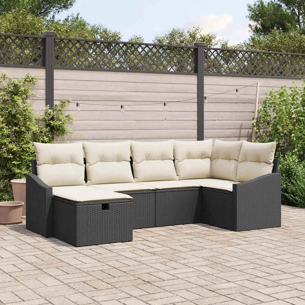 Sofa Set 7 stk. Poly-Rattan