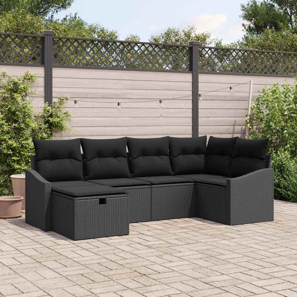Sofa Set 7 stk. Poly-Rattan