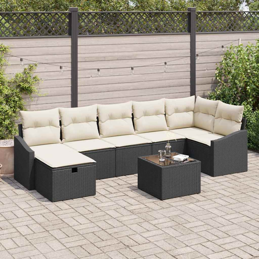 Sofa Set 7 stk. Poly-Rattan