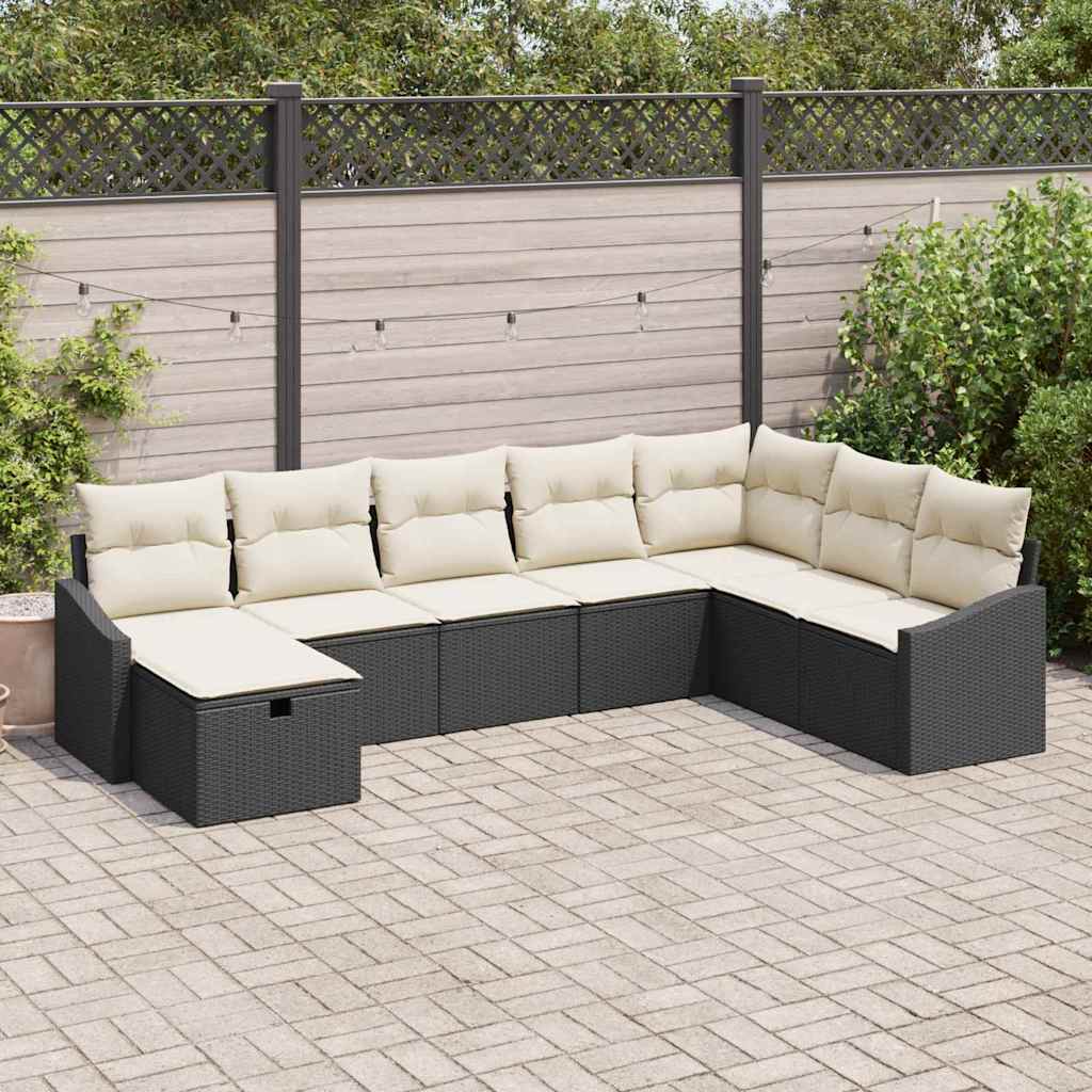 Sofa Set 9 stk. Poly-Rattan
