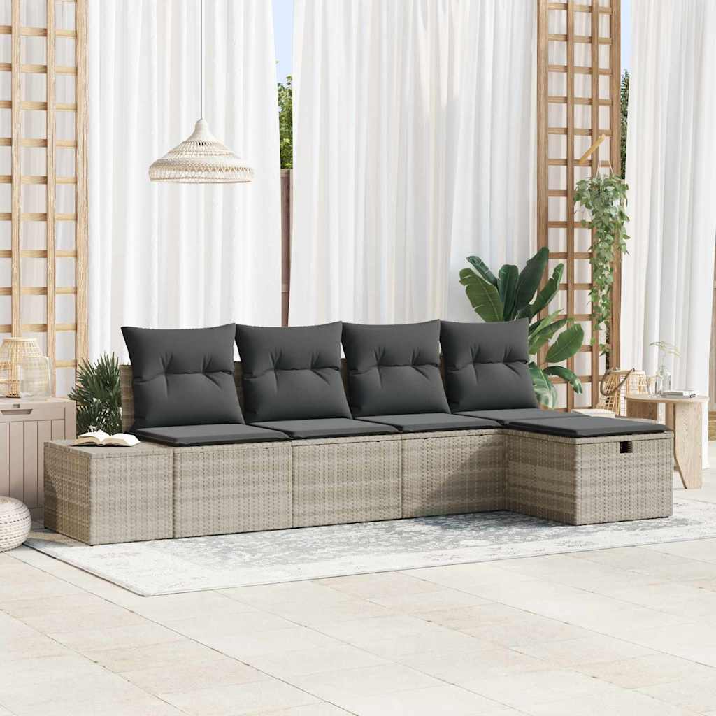Sofa Set 6 stk. Poly-Rattan