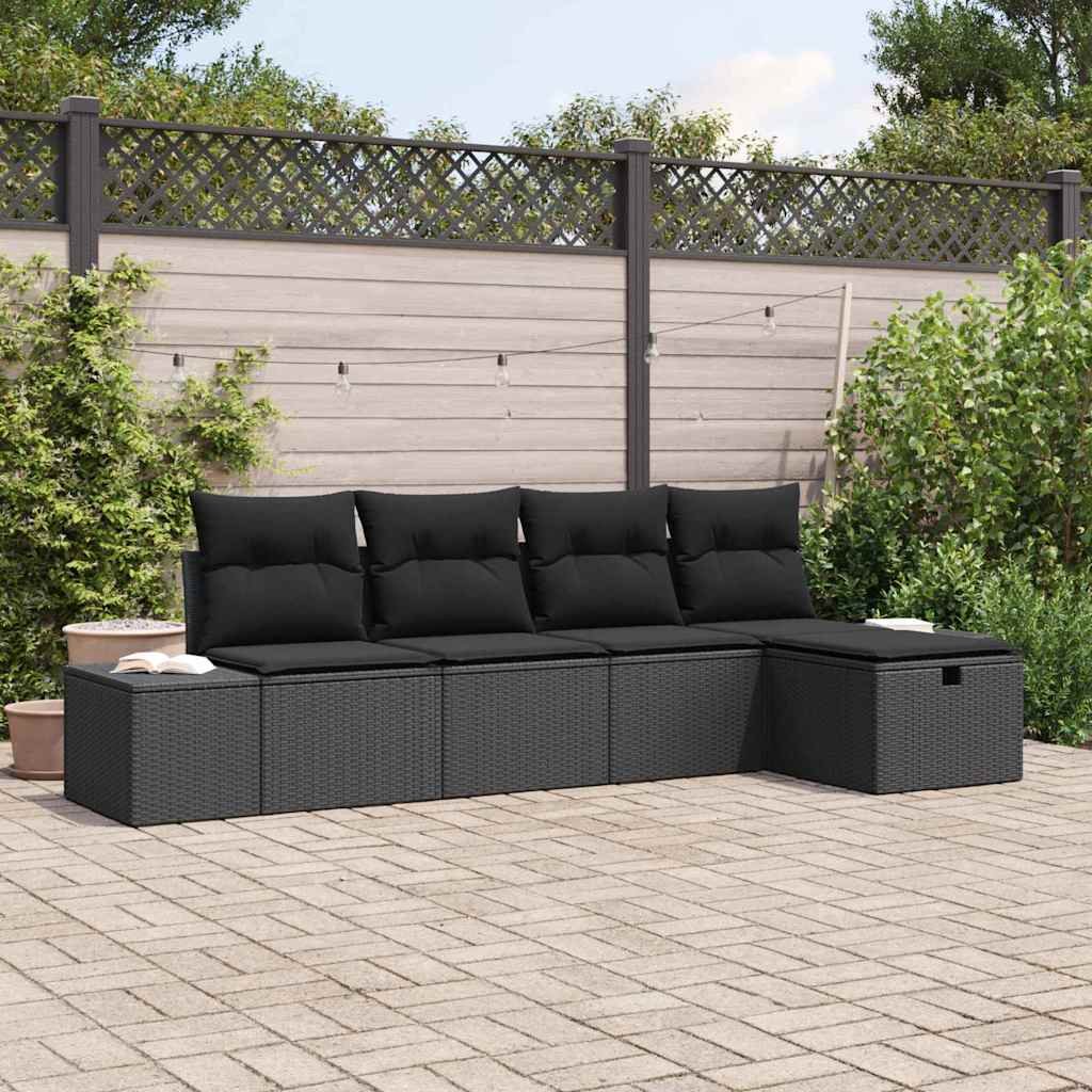 Sofa Set 6 stk. Poly-Rattan