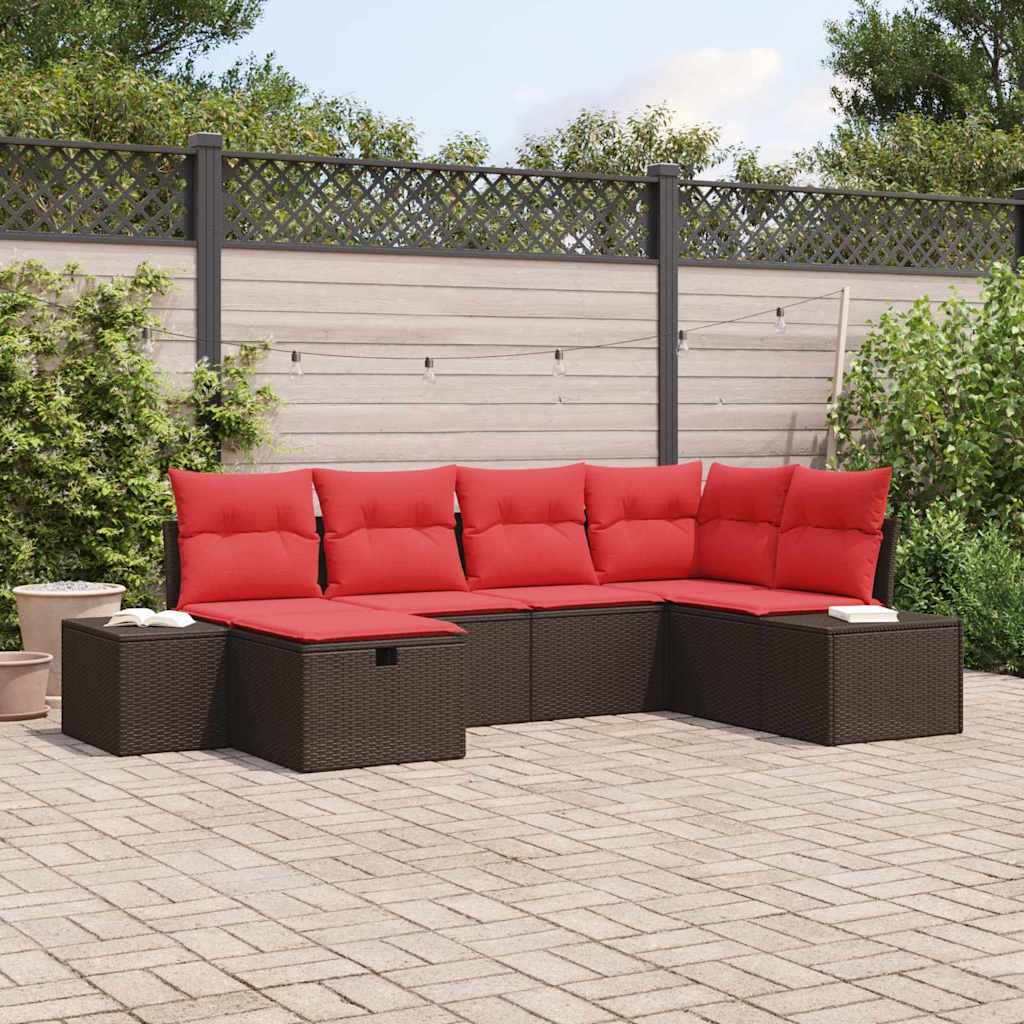 Sofa Set 4 stk. Poly-Rattan