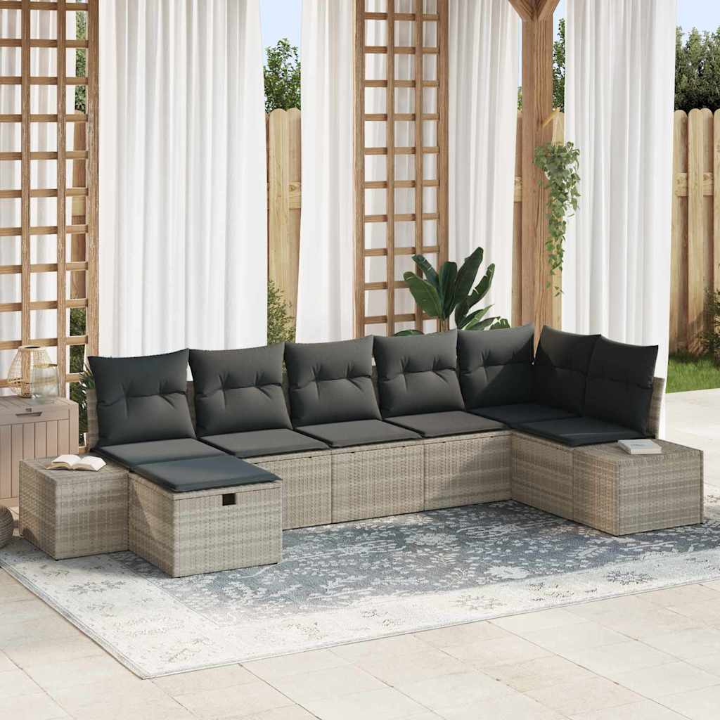 Sofa Set 8 stk. Poly-Rattan
