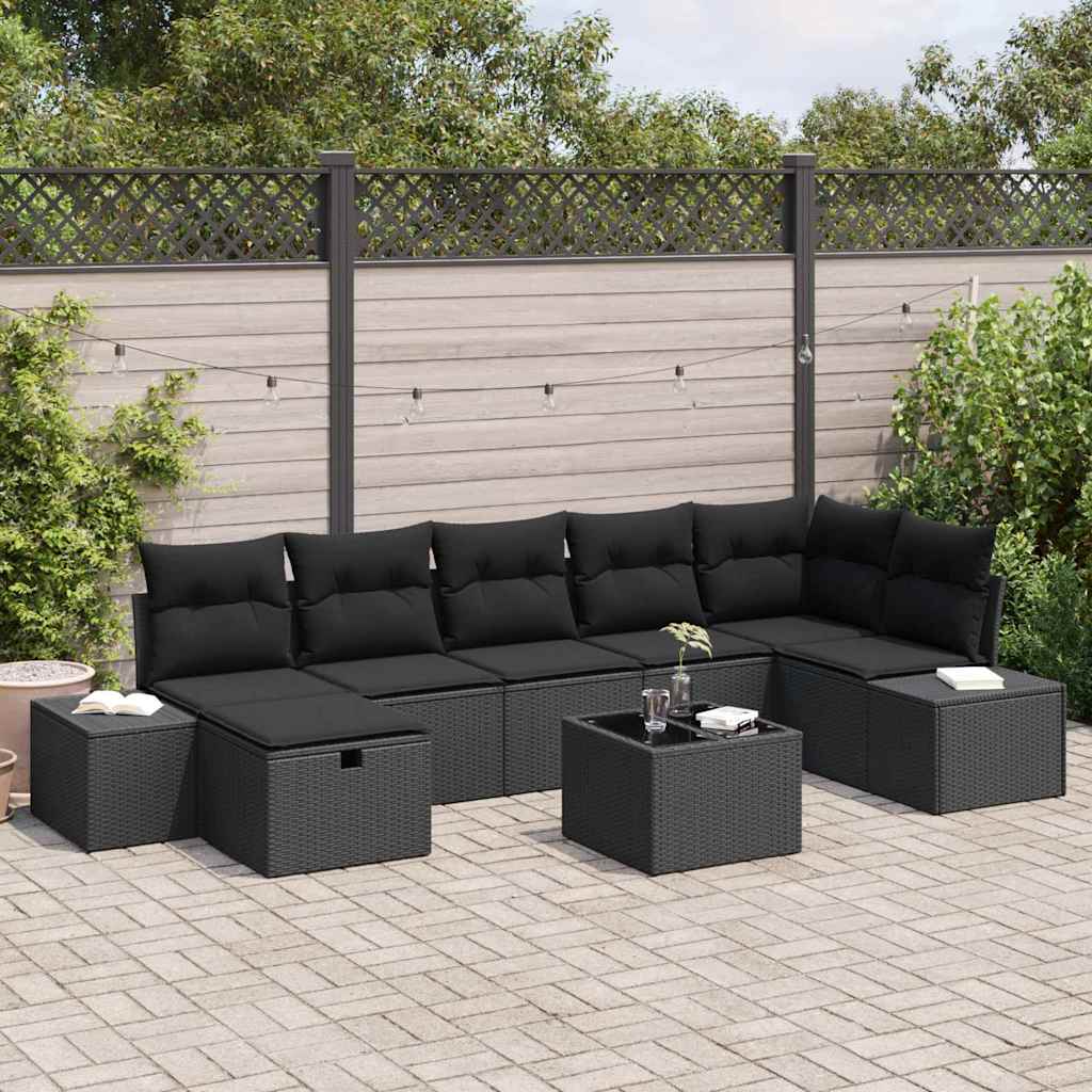 Sofa Set 8 stk. Poly-Rattan