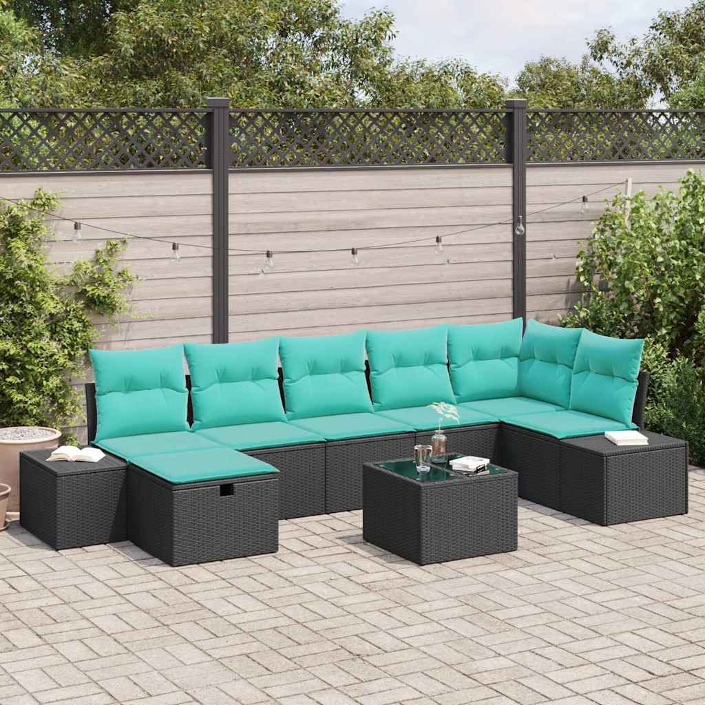 Sofa Set 5 stk. Poly-Rattan