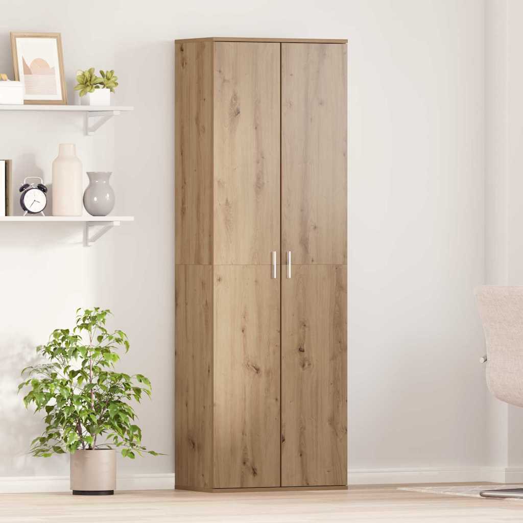 Highboard 60 x 35 x 180 cm Holzwerkstoff Artisan-Eiche