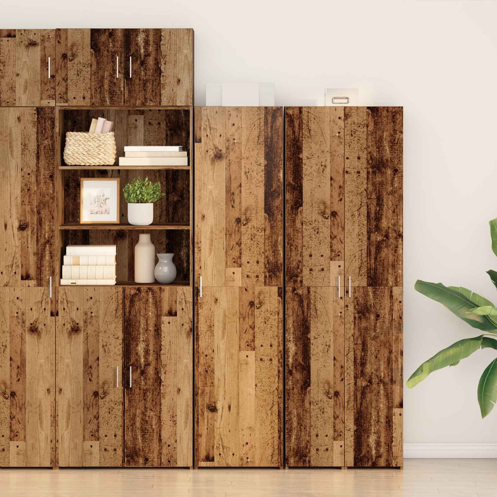Highboard Altholz 50 x 42,5 x 185 cm