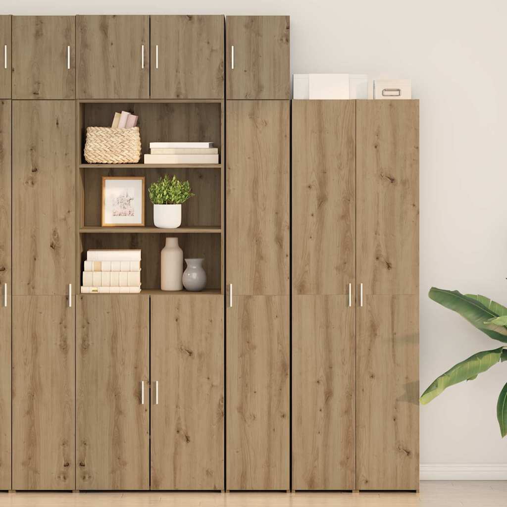 Lagerschrank mit Regalen Artisan-Eiche 30 x 42,5 x 225 cm