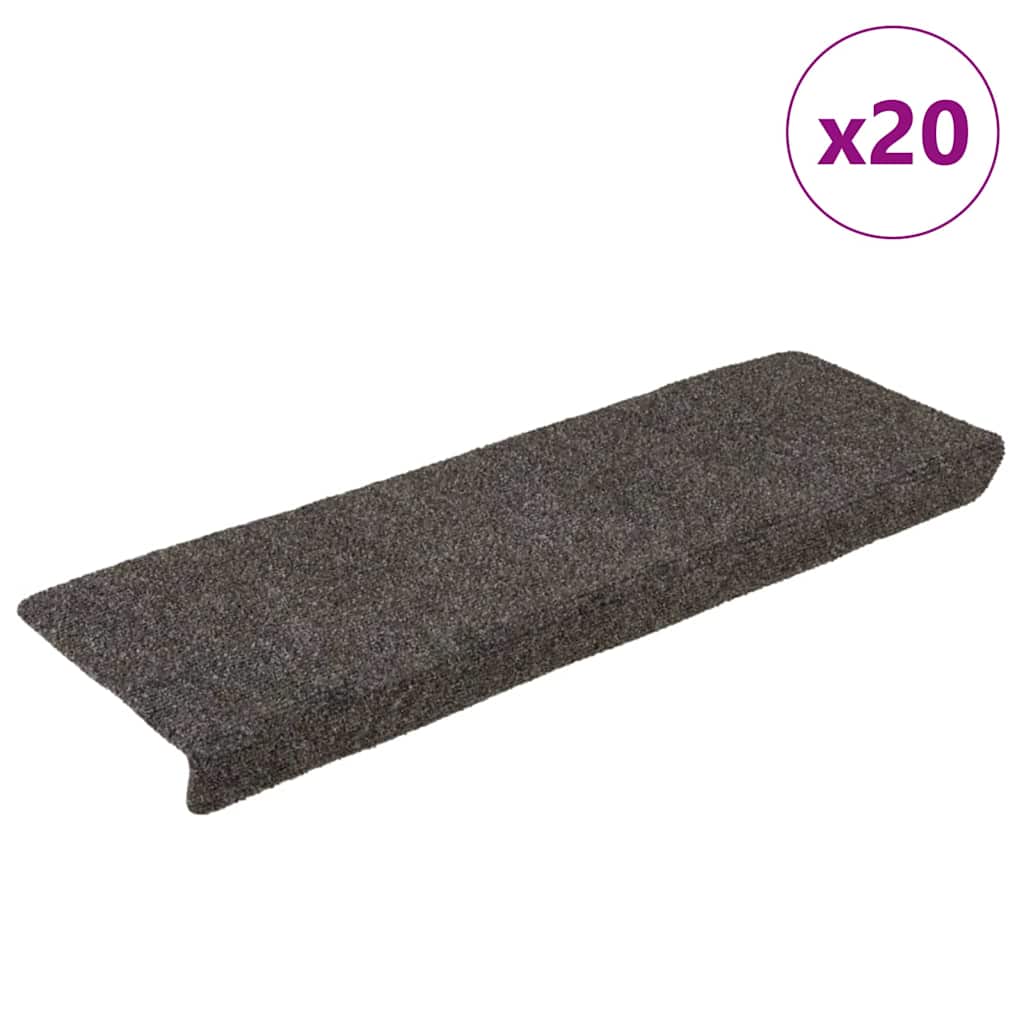 Stufenmatten Selbstklebend 20 Stk. 65x21x4 cm Anthrazit Rechteckiger Rand