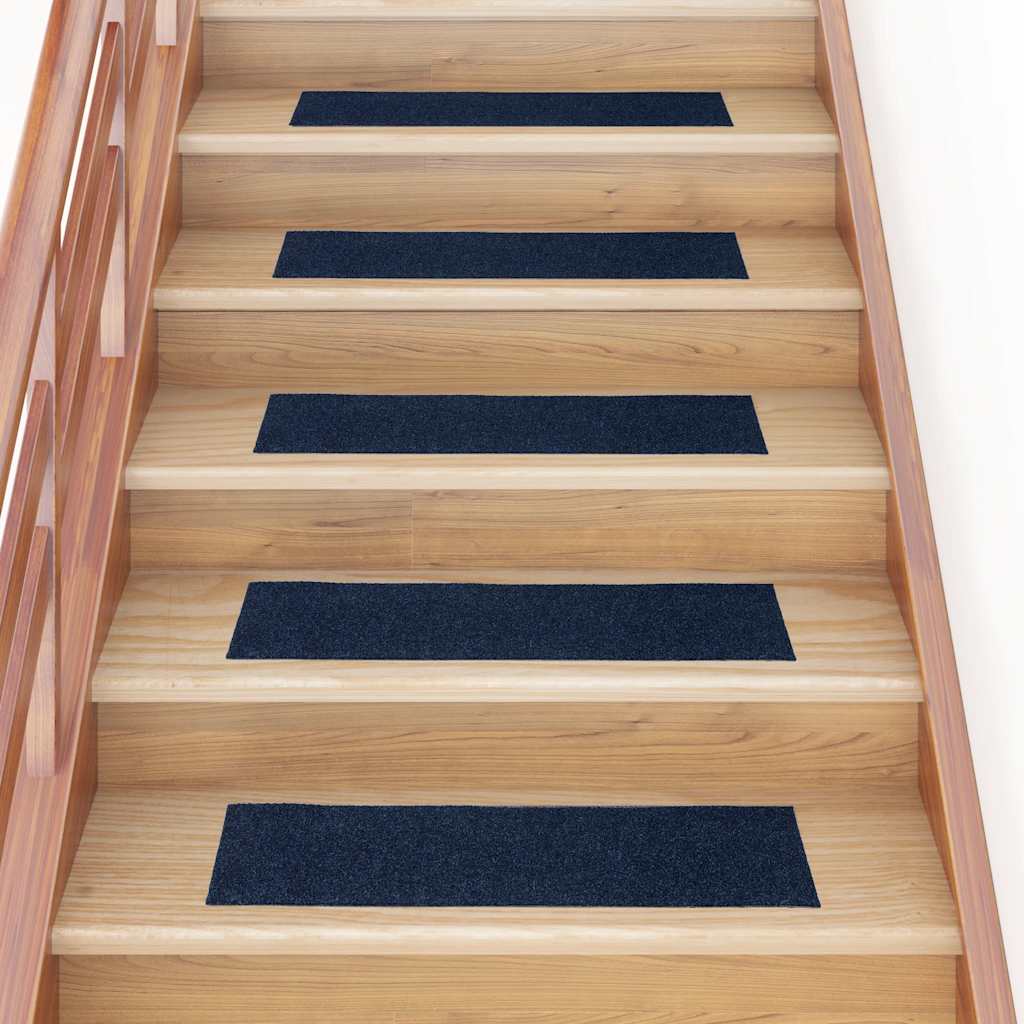 Stufenmatten Selbstklebend 30 Stk. 76x20 cm Marineblau Rechteckig