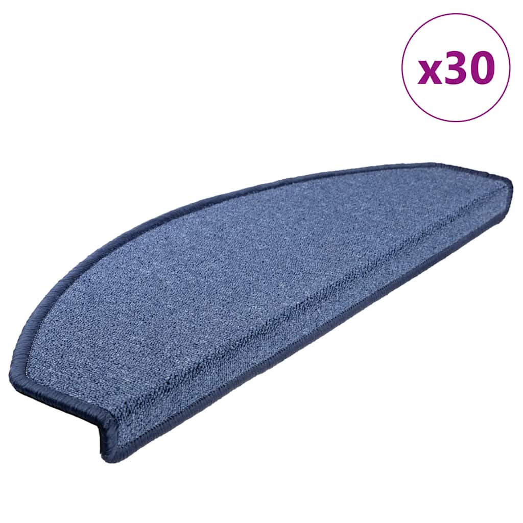 Stufenmatten 30 Stk. 65x24x4 cm Blau Halbrund Groß