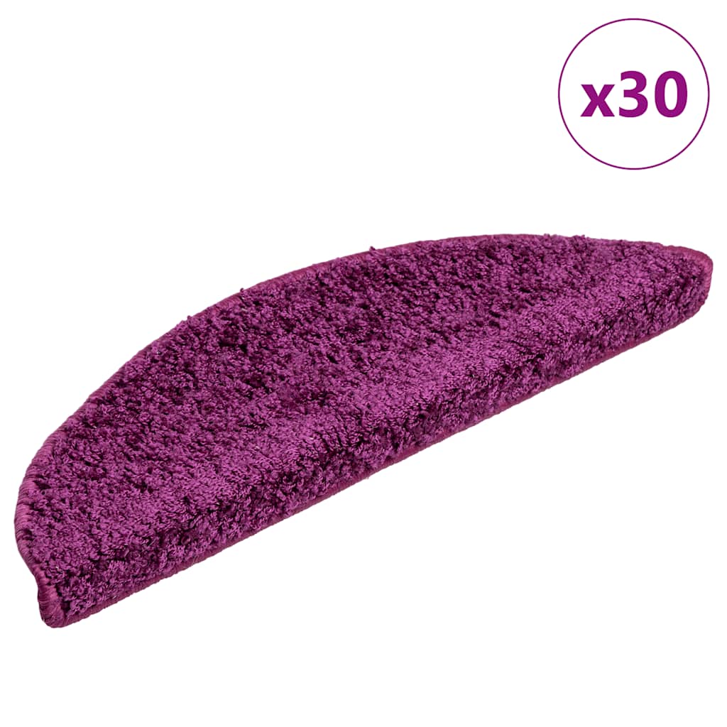 Stufenmatten 30 Stk. 56x17x3 cm Violett Halbrund