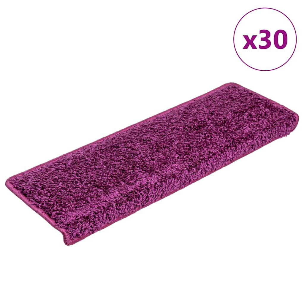 Stufenmatten 30 Stk. 65x21x4 cm Violett Rechteckiger Rand