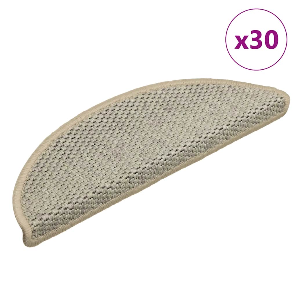 Stufenmatten Selbstklebend Sisal-Optik 30Stk. 56x17x3cm
