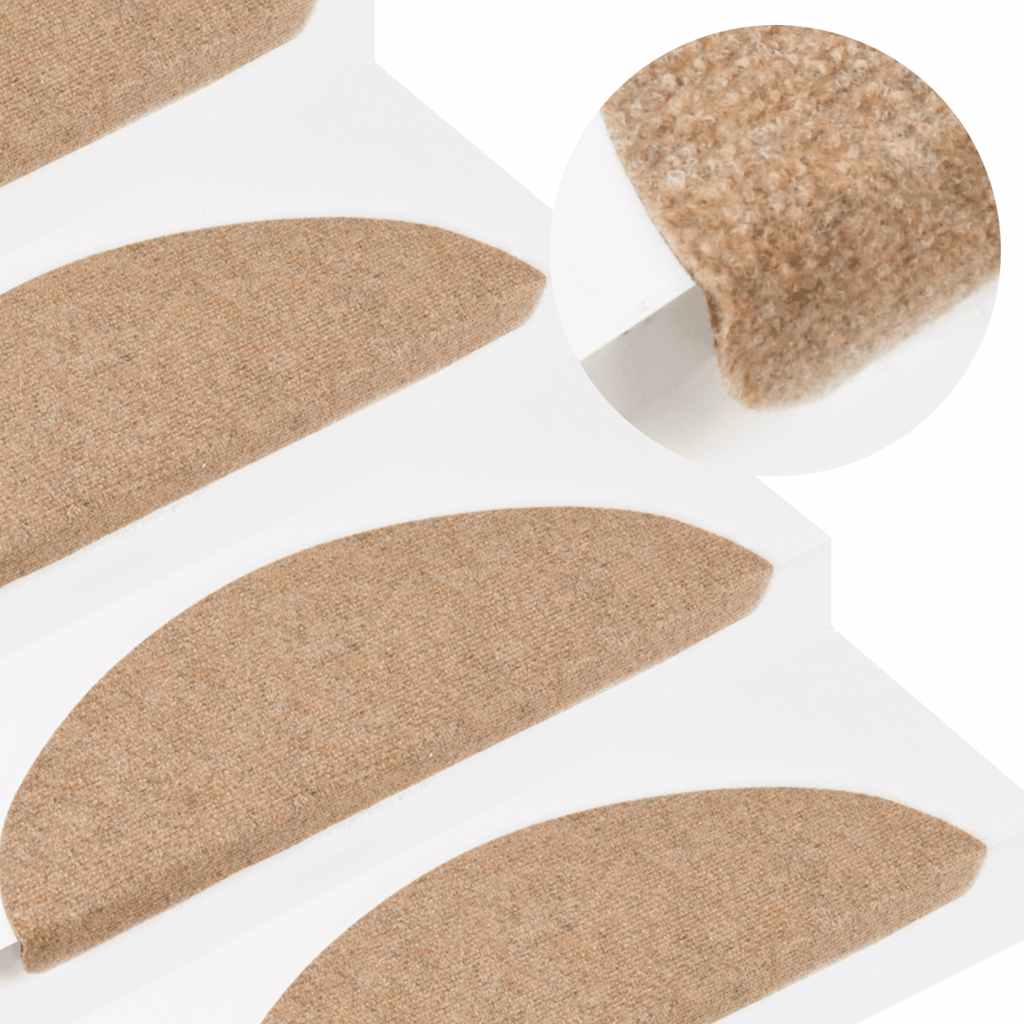 Stufenmatten Selbstklebend 30 Stk. Beige 56x17x3 cm