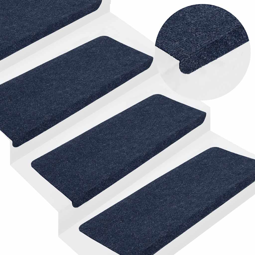 Stufenmatten Selbstklebend 30 Stk. Blau 65x24,5x3,5 cm