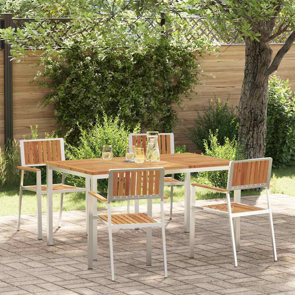 Outdoortisch-Set 5 stk. 150 x 90 x 75 cm