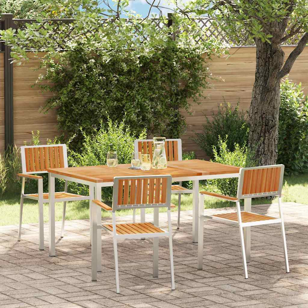 Outdoortisch-Set 5 stk. 150 x 90 x 75 cm