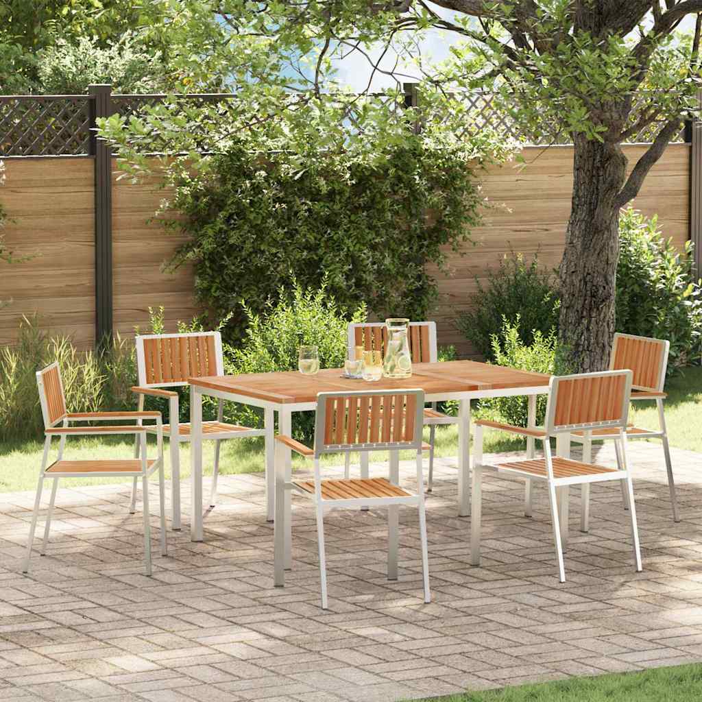 Outdoortisch-Set 7 stk. 150 x 90 x 75 cm